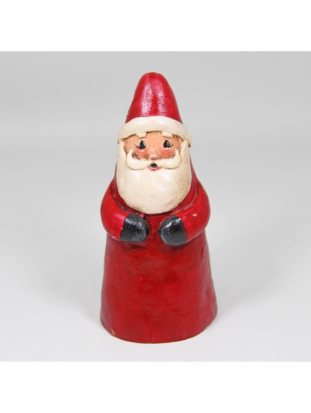 Jim Shore Mini Santa Vintage Early 3.5" Figurine Christmas Folk Art Signed 1990s